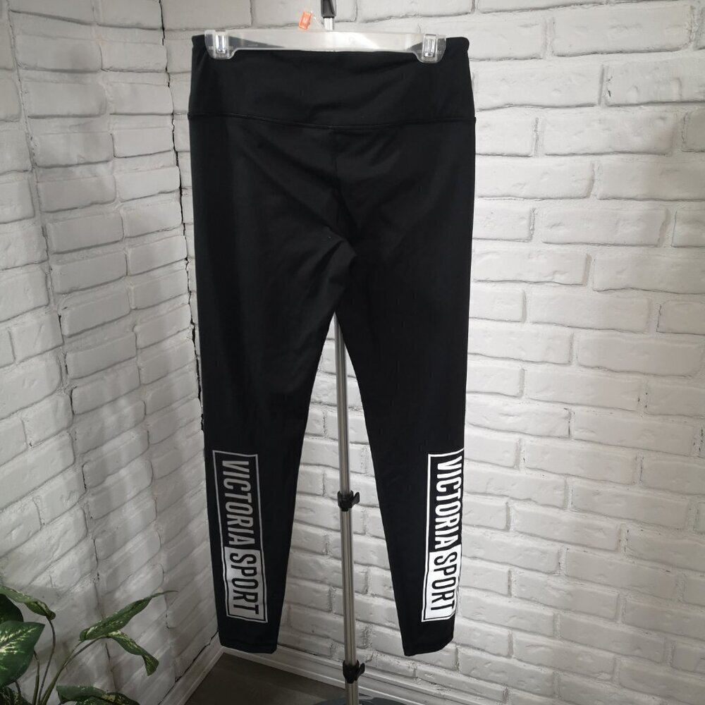 Victoria's Secret Sport Ladies Size Medium Black Full Length Leggings - Picture 2 of 11